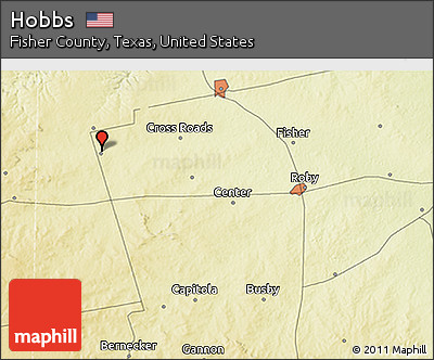 Physical 3D Map of Hobbs