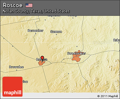 Physical 3D Map of Roscoe