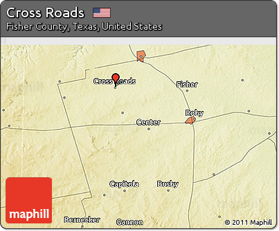 Physical 3D Map of Cross Roads