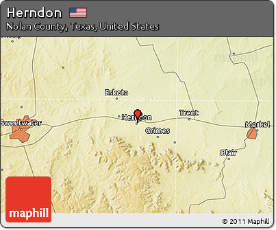 Physical 3D Map of Herndon