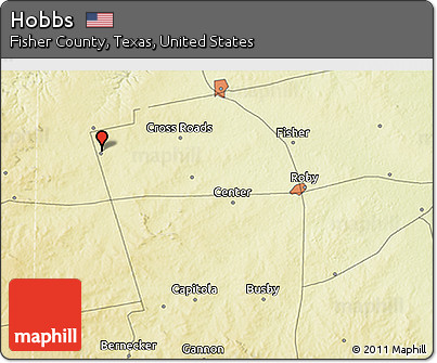 Physical 3D Map of Hobbs