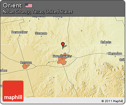 Physical 3D Map of Orient