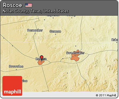 Physical 3D Map of Roscoe
