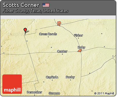Physical 3D Map of Scotts Corner