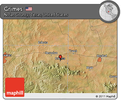 Satellite 3D Map of Grimes