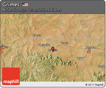 Satellite 3D Map of Grimes