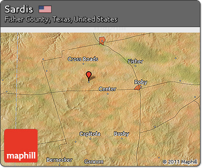 Satellite 3D Map of Sardis