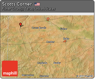 Satellite 3D Map of Scotts Corner