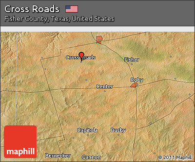 Satellite 3D Map of Cross Roads