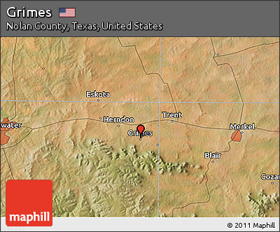 Satellite 3D Map of Grimes