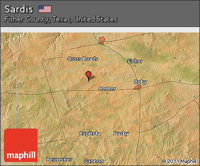 Satellite 3D Map of Sardis