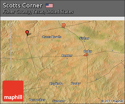 Satellite 3D Map of Scotts Corner
