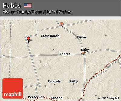 Shaded Relief 3D Map of Hobbs