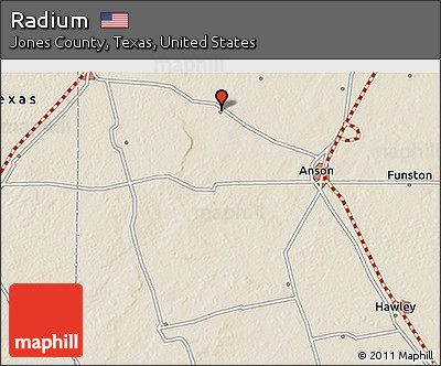 Shaded Relief 3D Map of Radium