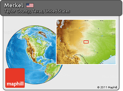 Physical Location Map of Merkel