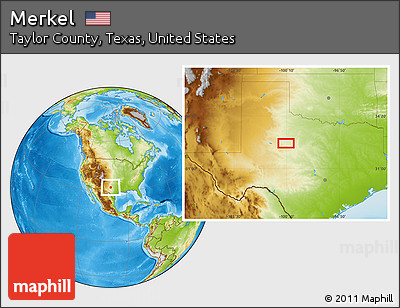 Physical Location Map of Merkel