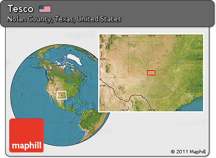 Satellite Location Map of Tesco