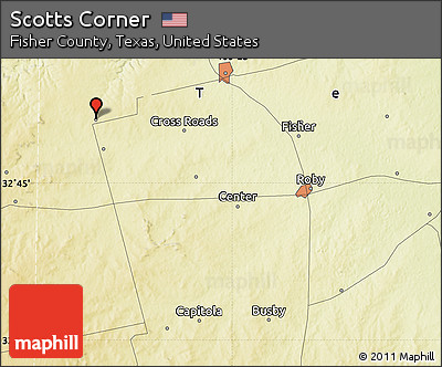 Physical Map of Scotts Corner