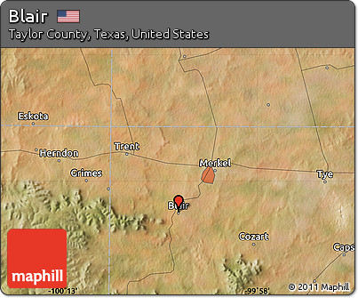 Satellite Map of Blair