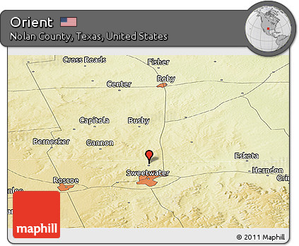 Physical Panoramic Map of Orient