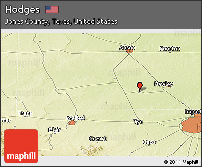 Physical Panoramic Map of Hodges