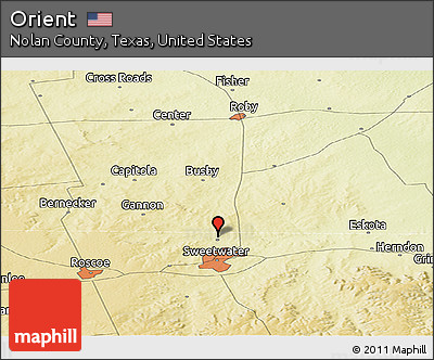 Physical Panoramic Map of Orient