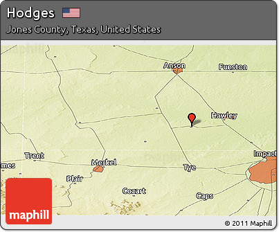Physical Panoramic Map of Hodges