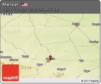 Physical Panoramic Map of Merkel