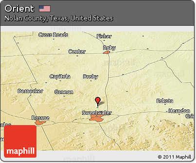 Physical Panoramic Map of Orient
