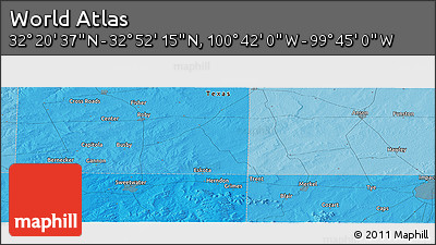 Political Panoramic Map of the Area around 32° 36' 26" N, 100° 13' 29" W