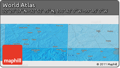Political Panoramic Map of the Area around 32° 36' 26" N, 100° 13' 29" W