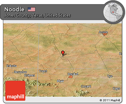 Satellite Panoramic Map of Noodle