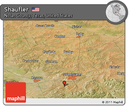 Satellite Panoramic Map of Shaufler
