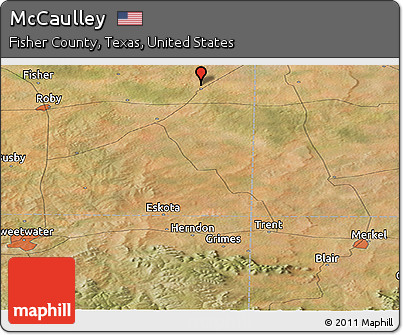 Satellite Panoramic Map of McCaulley