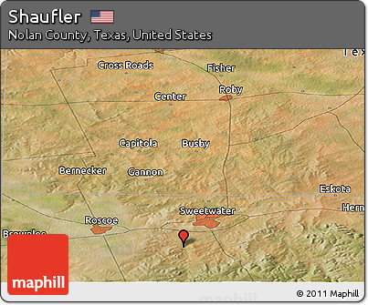 Satellite Panoramic Map of Shaufler