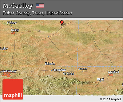 Satellite Panoramic Map of McCaulley