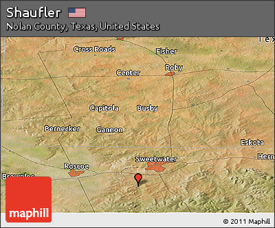 Satellite Panoramic Map of Shaufler