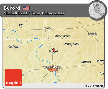 Physical 3D Map of Buford