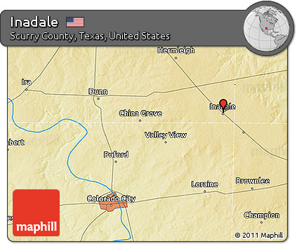 Physical 3D Map of Inadale