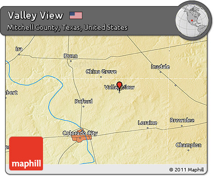 Physical 3D Map of Valley View