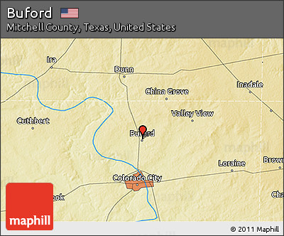 Physical 3D Map of Buford