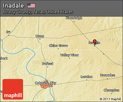 Physical 3D Map of Inadale