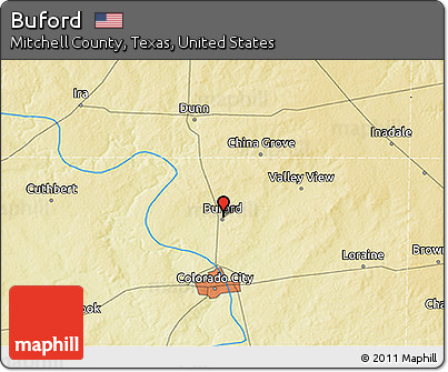 Physical 3D Map of Buford