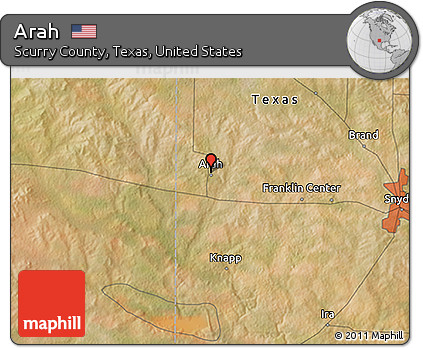 Satellite 3D Map of Arah