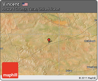 Satellite 3D Map of Vincent