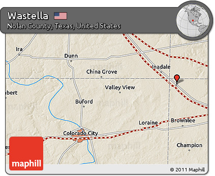 Shaded Relief 3D Map of Wastella