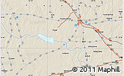 Shaded Relief Map of the area around 32° 36' 26" N, 101° 4' 29" W