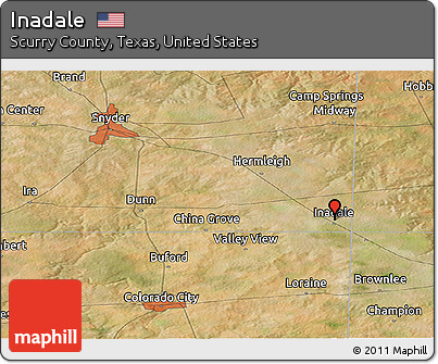 Satellite Panoramic Map of Inadale