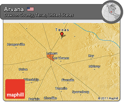 Physical 3D Map of Arvana