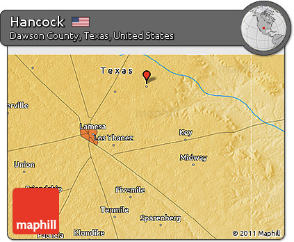 Physical 3D Map of Hancock